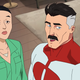 Debbie and Omni-Man.